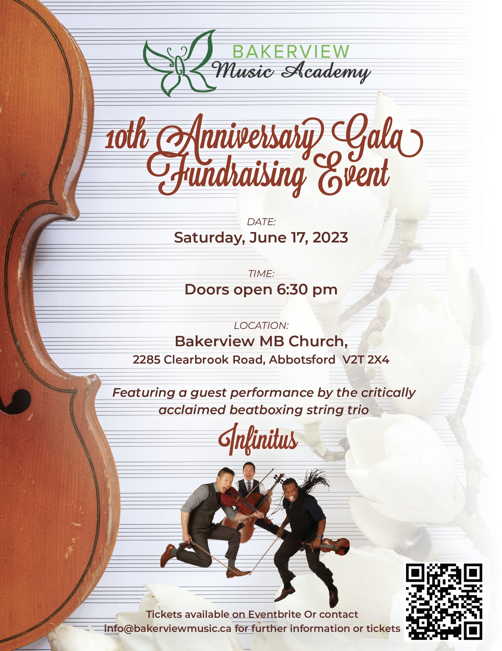 Bakerview Music Academy’s 10th Anniversary Fundraising Gala!