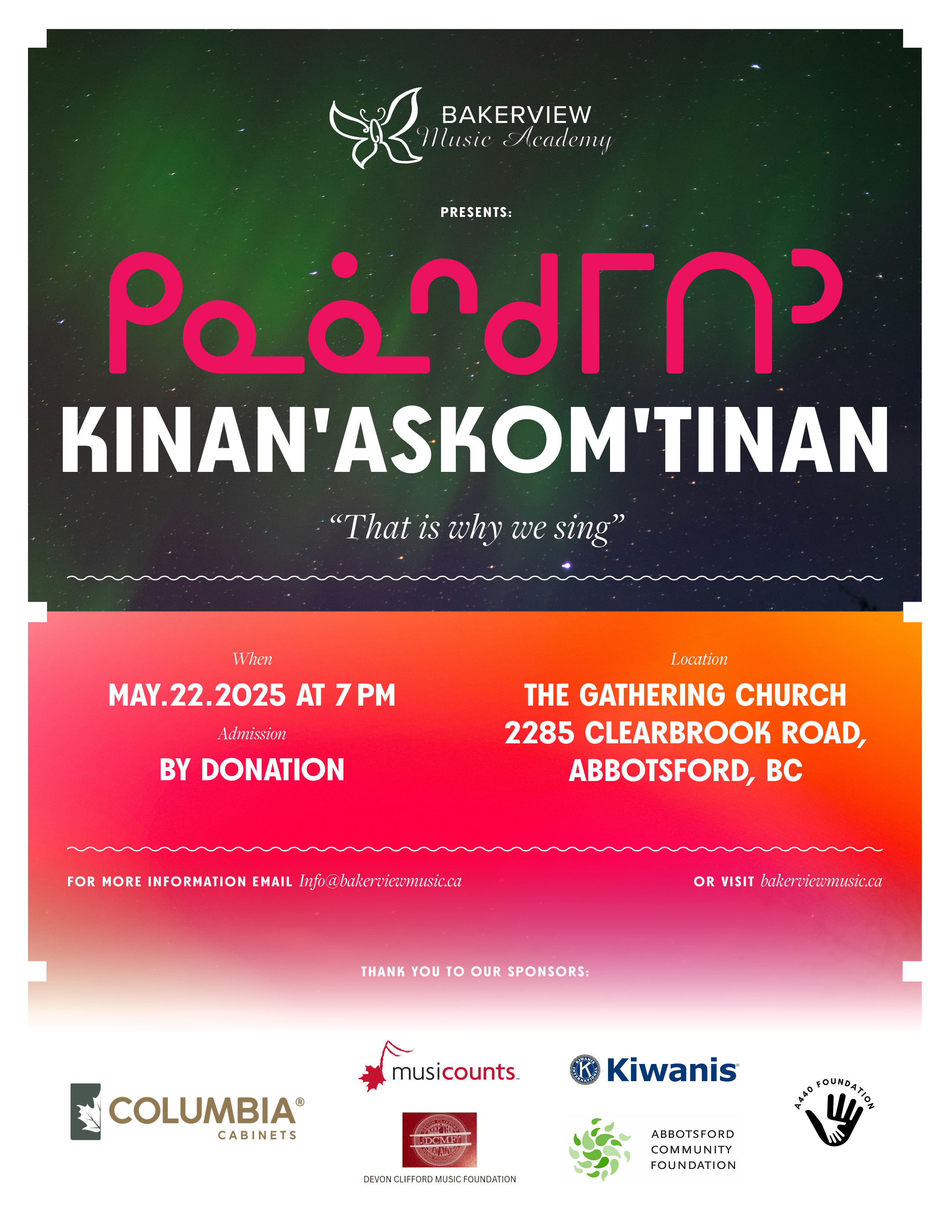 KINAN’ASKOM’TINAN — “This is why we sing”