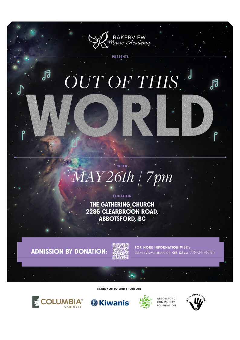 Poster for May 26 concert at 7 PM